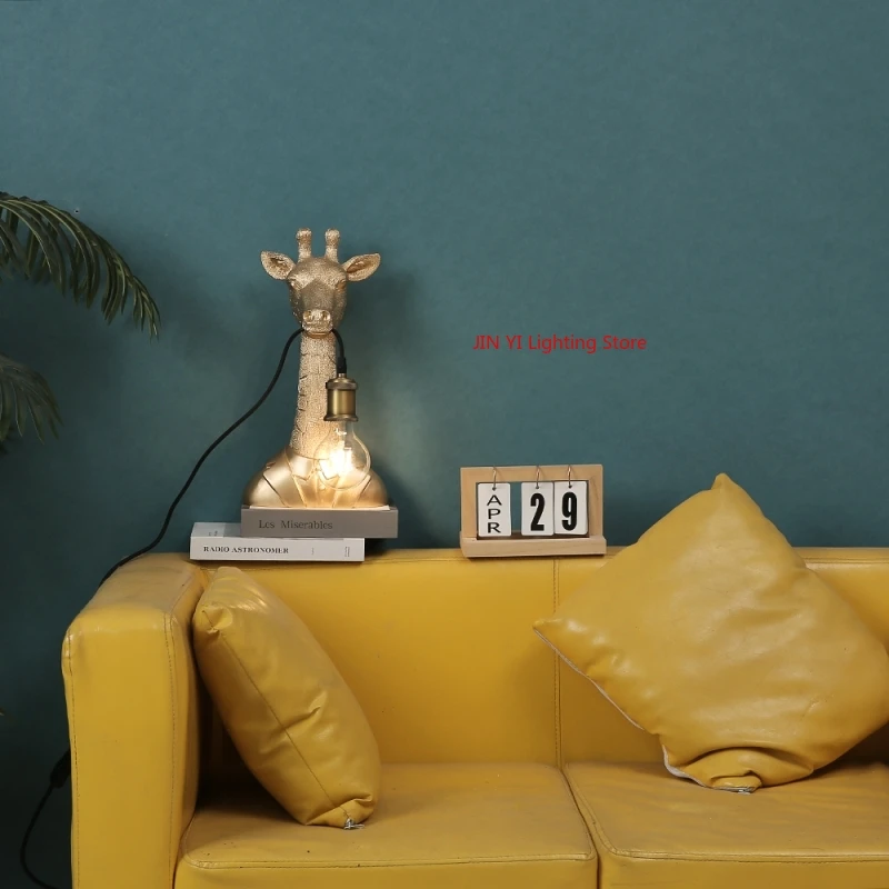 Decor Lighting Sales - الذهبي المبيعات الساخنة الراتنج الزرافة LED