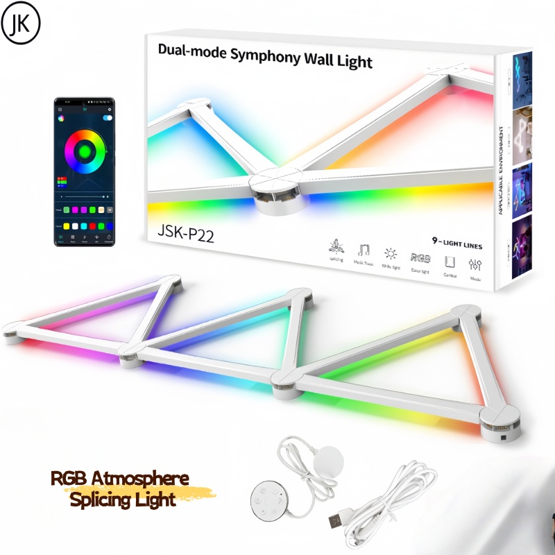 Lighting Decoration On Wall - جديد الربط المجاني DIY RGB الملونة
