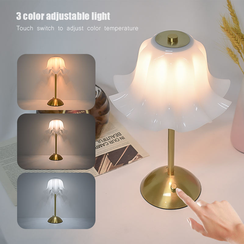 Bedroom Lighting Decor Ideas - مصباح طاولة LED حديث، مصباح بجانب
