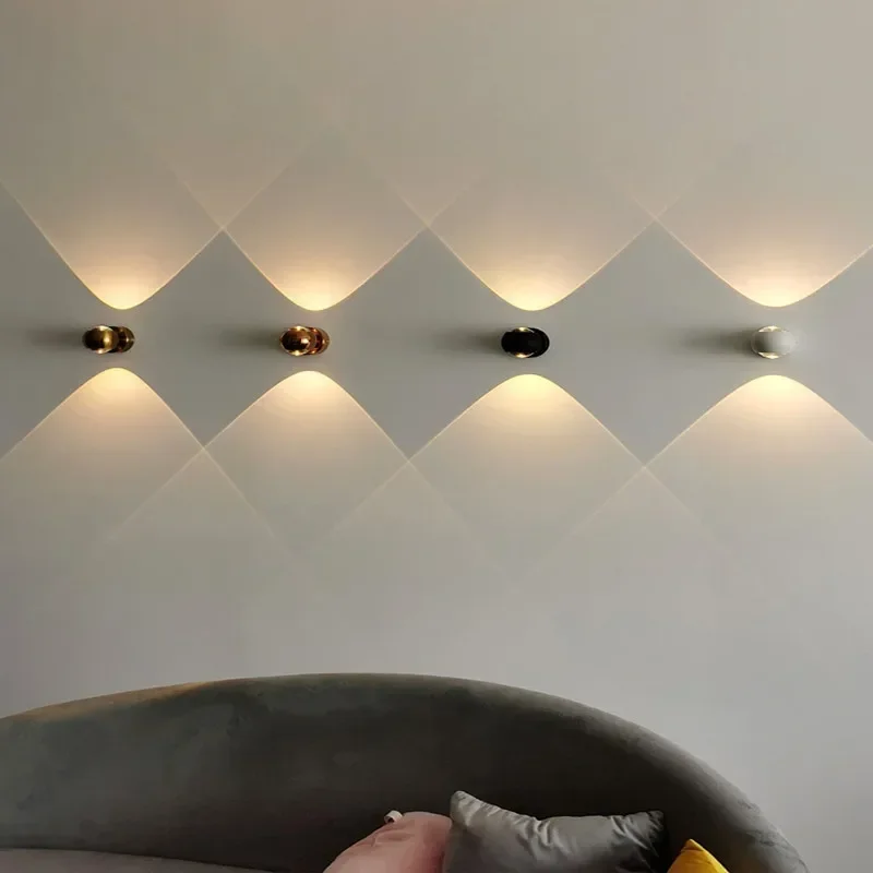 Lighting Decoration On Wall - الشمال مصمم الفن الحديث الألومنيوم الزجاج