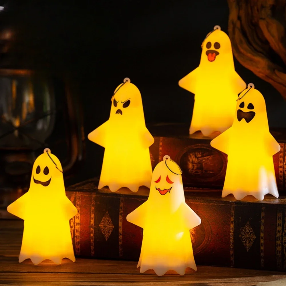 Home Decor Lighting Tricks - مصباح LED على شكل شبح للهالوين،