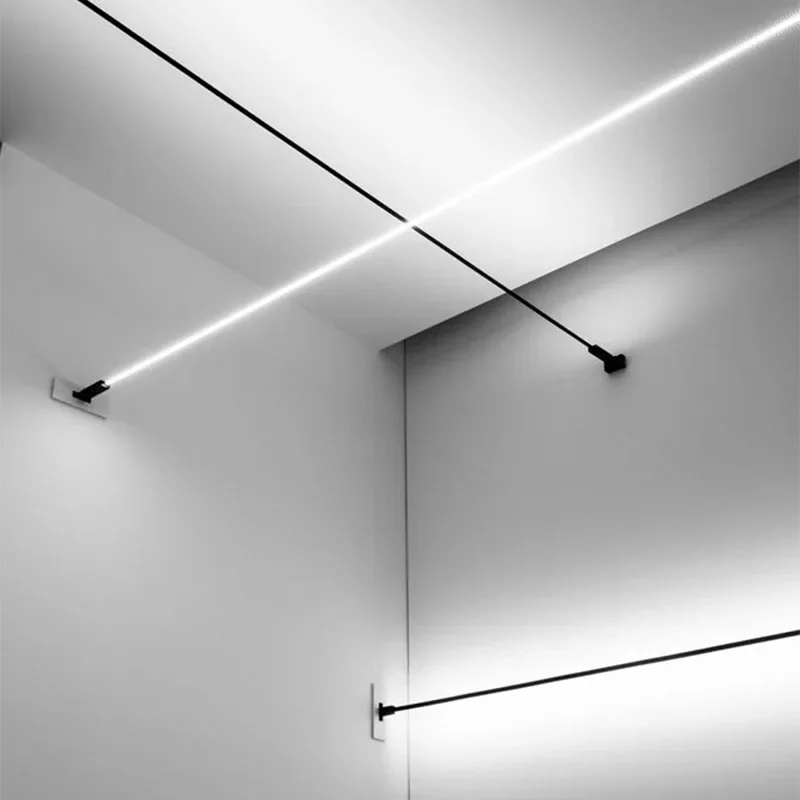 Lighting Decoration On Wall - مصباح جداري بتصميم شريطي بسيط على