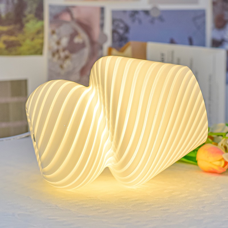 مصباح طاولة زجاجي إبداعي بتصمي - مراجعة Mushroom Table Lamp وسعره