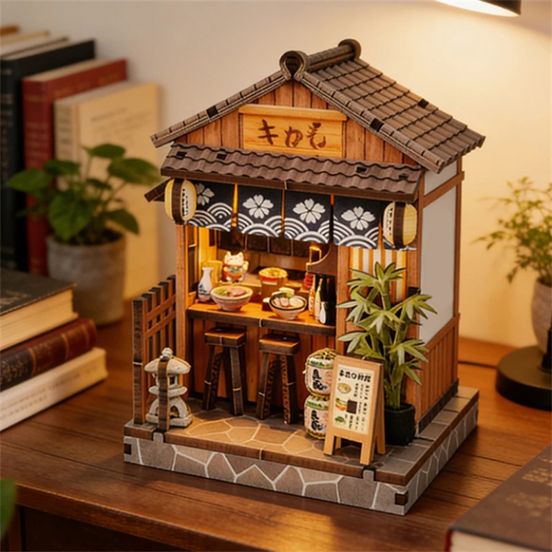 2027 منزل خشبي مصغر يدوي الصنع - مراجعة Japanese Lighting Decor وسعره