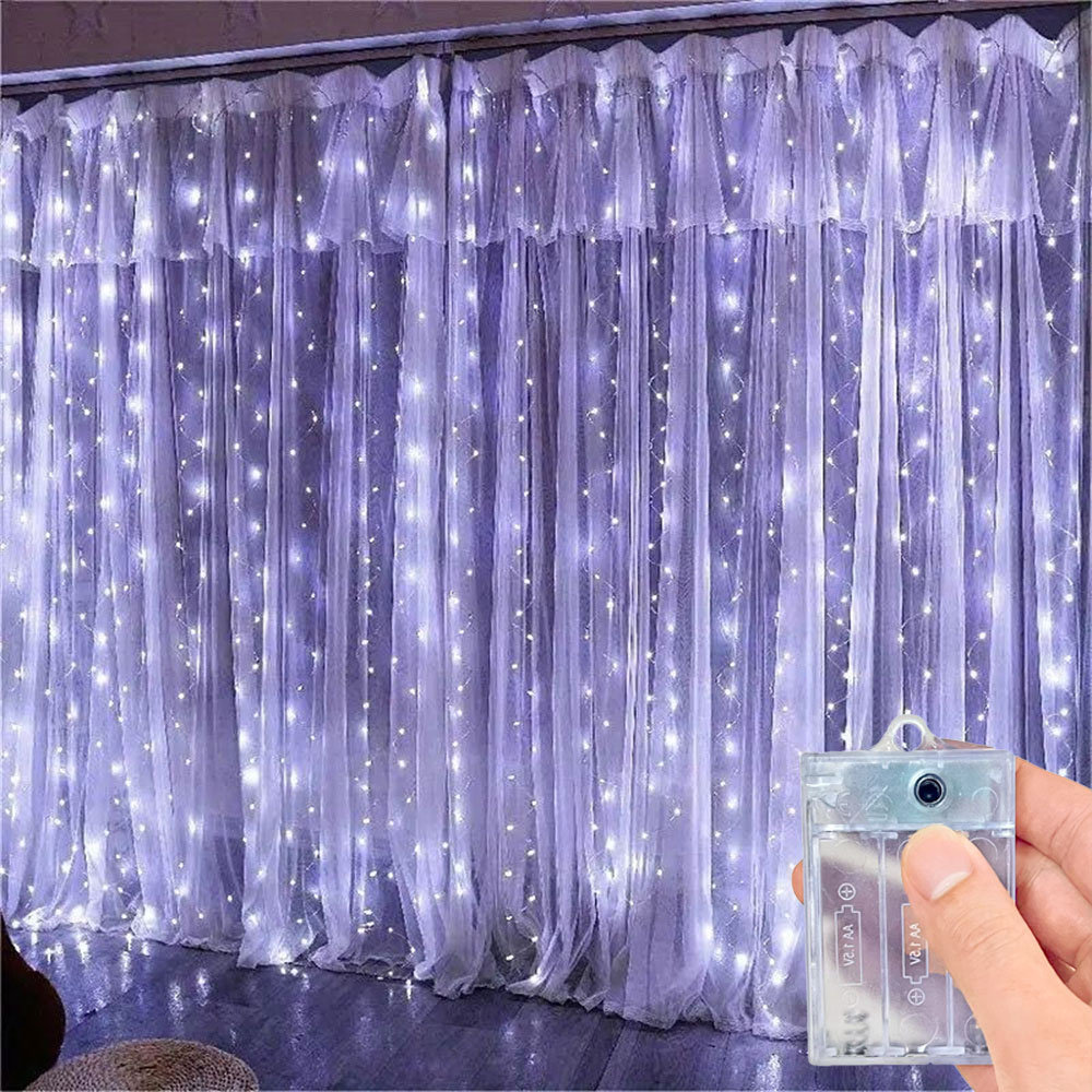 أضواء سلسلة LED للستائر بطول 3 - مراجعة Fairy Light Curtain وسعره