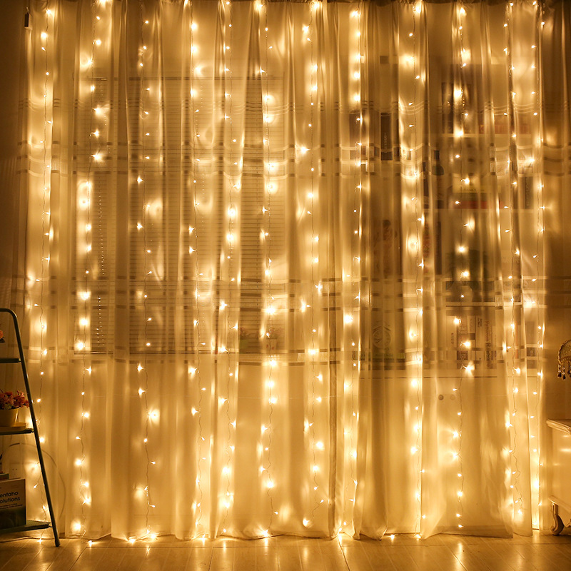 USB LED الستار سلسلة أضواء مع  - مراجعة Fairy Light Curtain وسعره