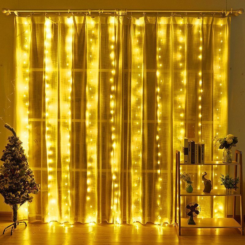 USB LED الستار سلسلة أضواء مع  - مراجعة Fairy Light Curtain وسعره