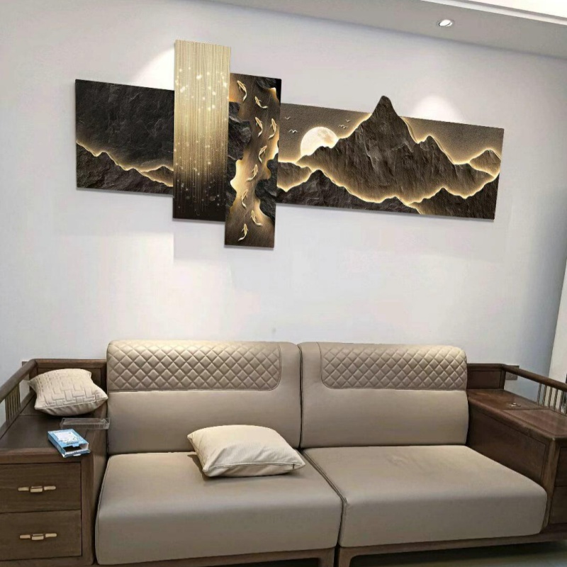 لوحة ديكور عصرية بإضاءة LED لغ - مراجعة Lighting Decoration On Wall وسعره