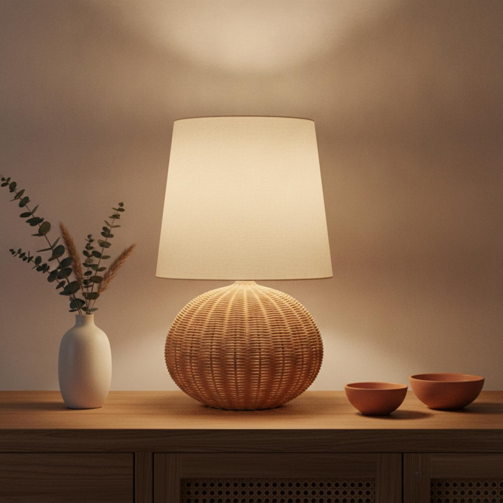 مصباح طاولة جانبي بقاعدة من ال - مراجعة Lighting Table Decor وسعره