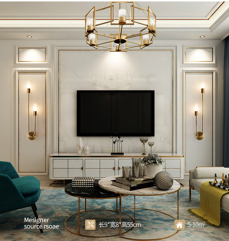 مصباح جداري عصري بتصميم إسكندن - مراجعة Lighting Decoration On Wall وسعره