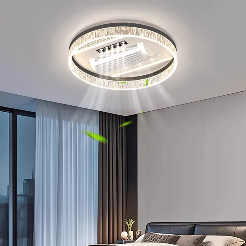 جديد غير مرئية الخالية من الشف - مراجعة Decor Lighting Ceiling Fans وسعره