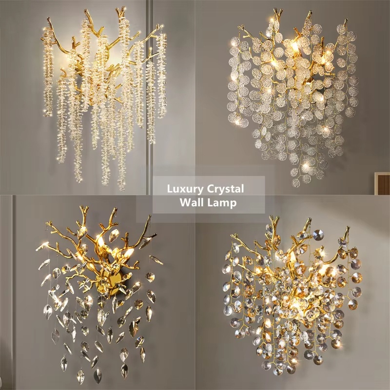 الحديثة الفاخرة الكريستال الجد - مراجعة Lighting Decoration On Wall وسعره