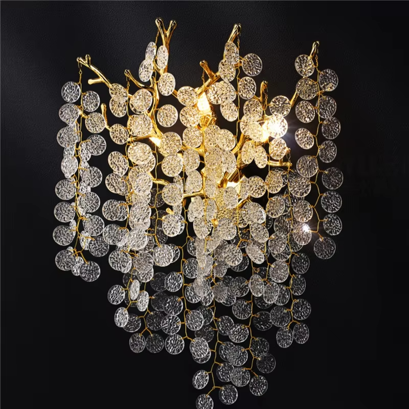 الحديثة الفاخرة الكريستال الجد - مراجعة Lighting Decoration On Wall وسعره