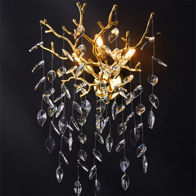 الحديثة الفاخرة الكريستال الجد - مراجعة Lighting Decoration On Wall وسعره