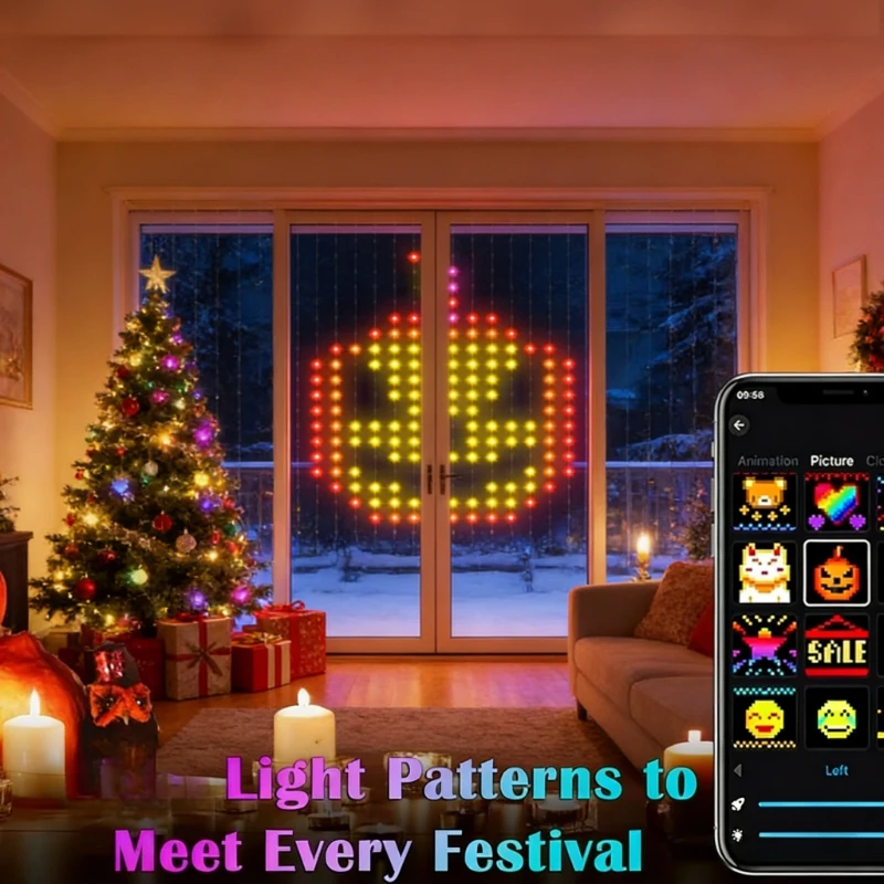 ستائر إضاءة ذكية بـ 400 مصباح  - مراجعة Fairy Light Curtain وسعره