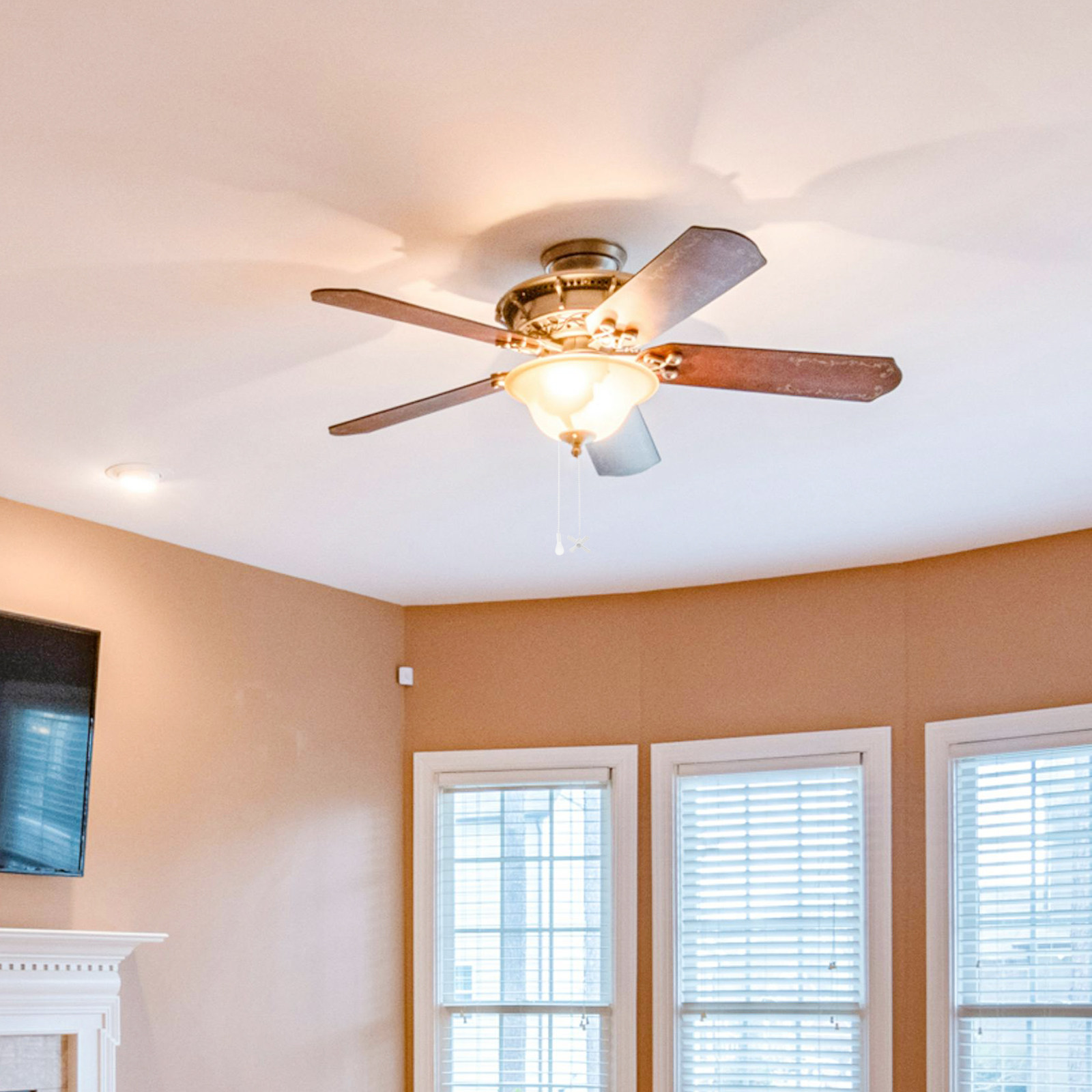 قطعتان من سلسلة سحب مزخرفة بتص - مراجعة Decor Lighting Ceiling Fans وسعره