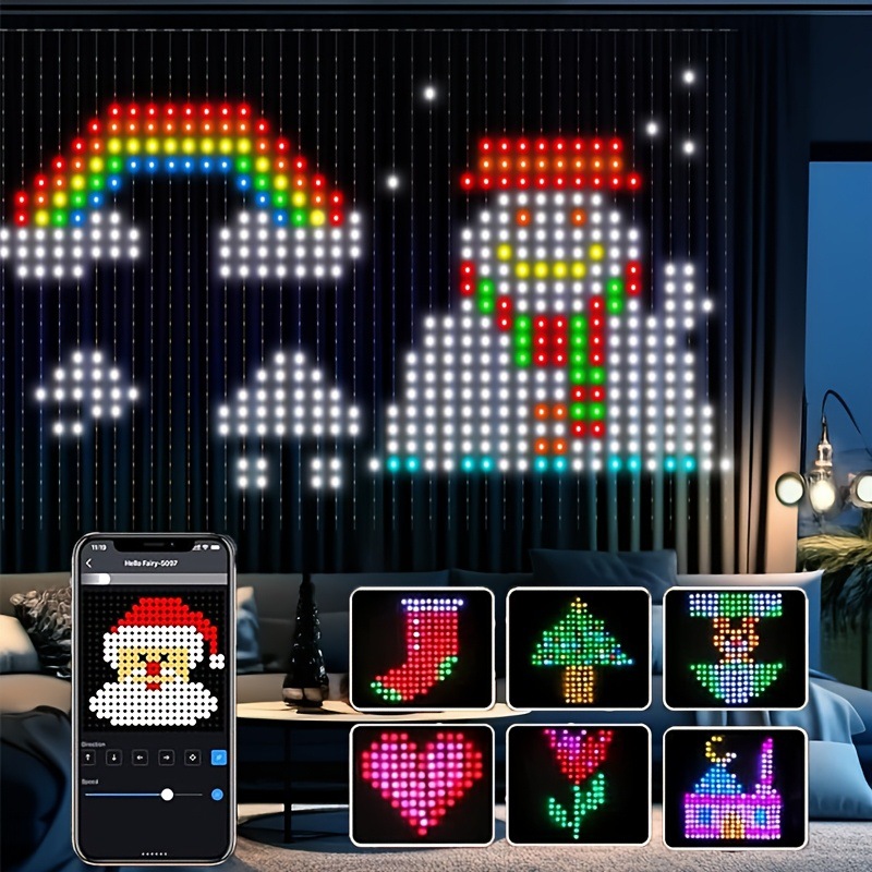 أضواء ستارة LED احتفالية، متزا - مراجعة Fairy Light Curtain وسعره