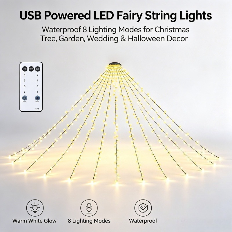 أضواء LED خيطية تعمل بـUSB، إض - مراجعة Lighting Decoration Wedding وسعره