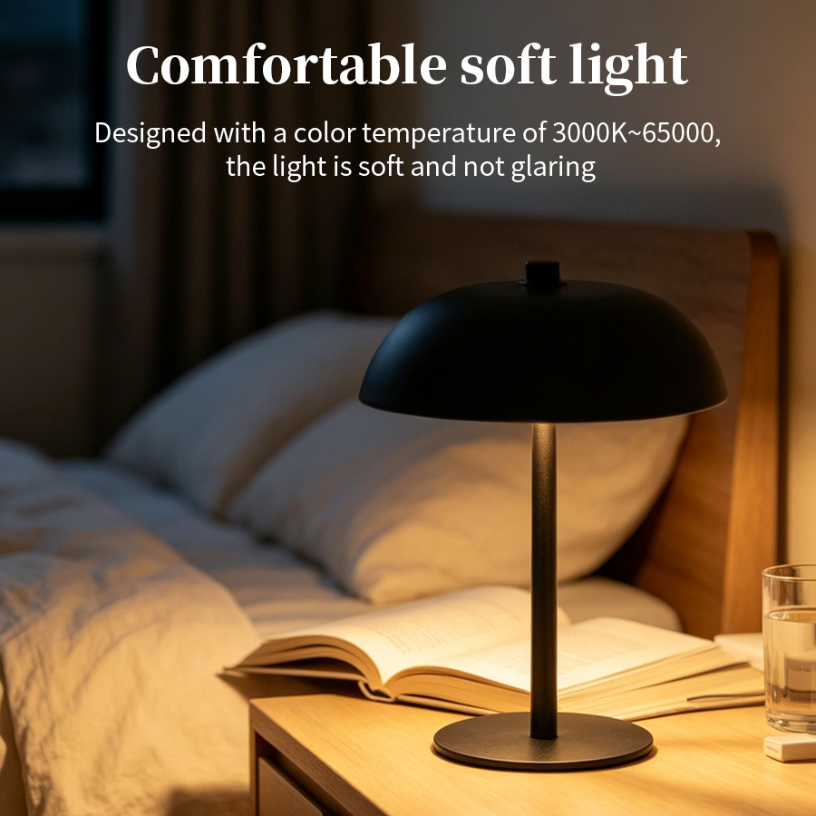 مصباح مكتبي لاسلكي على شكل فطر - مراجعة Mushroom Table Lamp وسعره