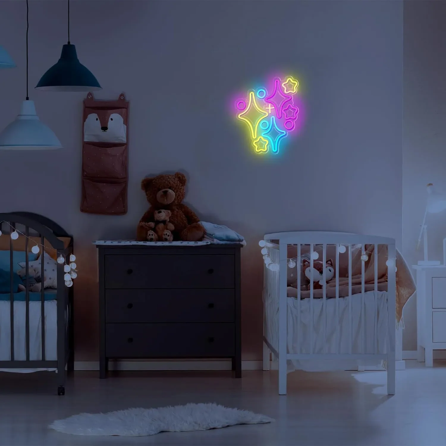نجوم ليد لافتة نيون ديكور حائط - مراجعة Home Decor Lighting Brands وسعره