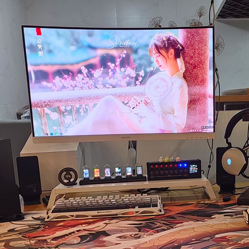 ساعة أنبوبية نيكسي RGB بإضاءة  - مراجعة Lighting Home Decor Ideas وسعره