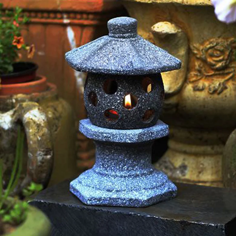 مصباح حجر تقليد من السيراميك ع - مراجعة Japanese Lighting Decor وسعره
