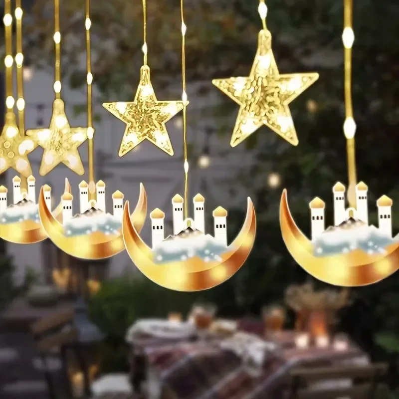 أضواء ستارة نافذة القمر والنجم - مراجعة Fairy Light Curtain وسعره