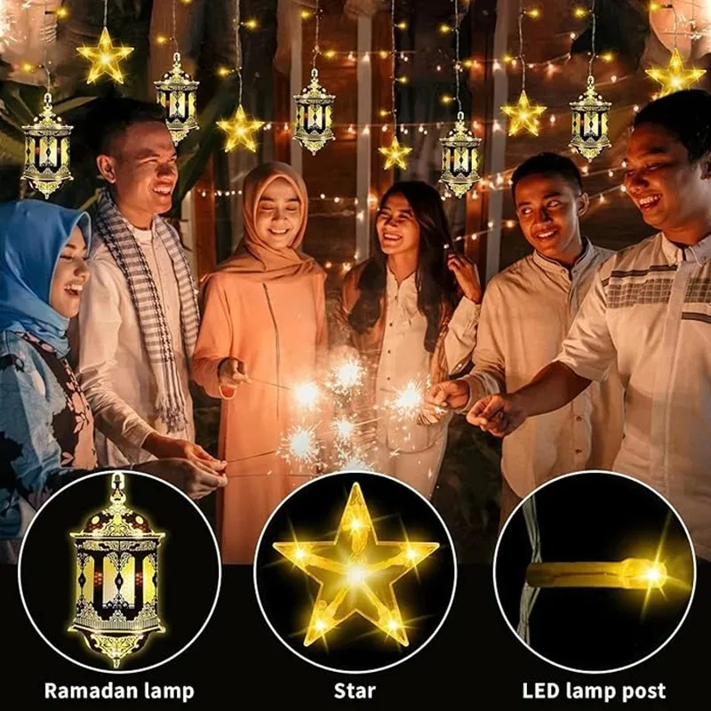 أضواء ستارة نافذة القمر والنجم - مراجعة Fairy Light Curtain وسعره