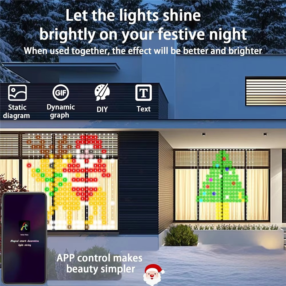أضواء ستارة ذكية بـ 400 مصباح  - مراجعة Fairy Light Curtain وسعره