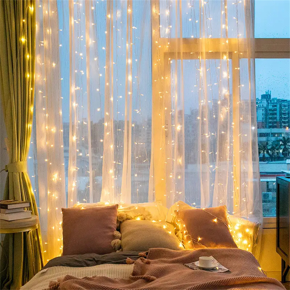 زينة منزلية لعيد الميلاد 2026، - مراجعة Fairy Light Curtain وسعره