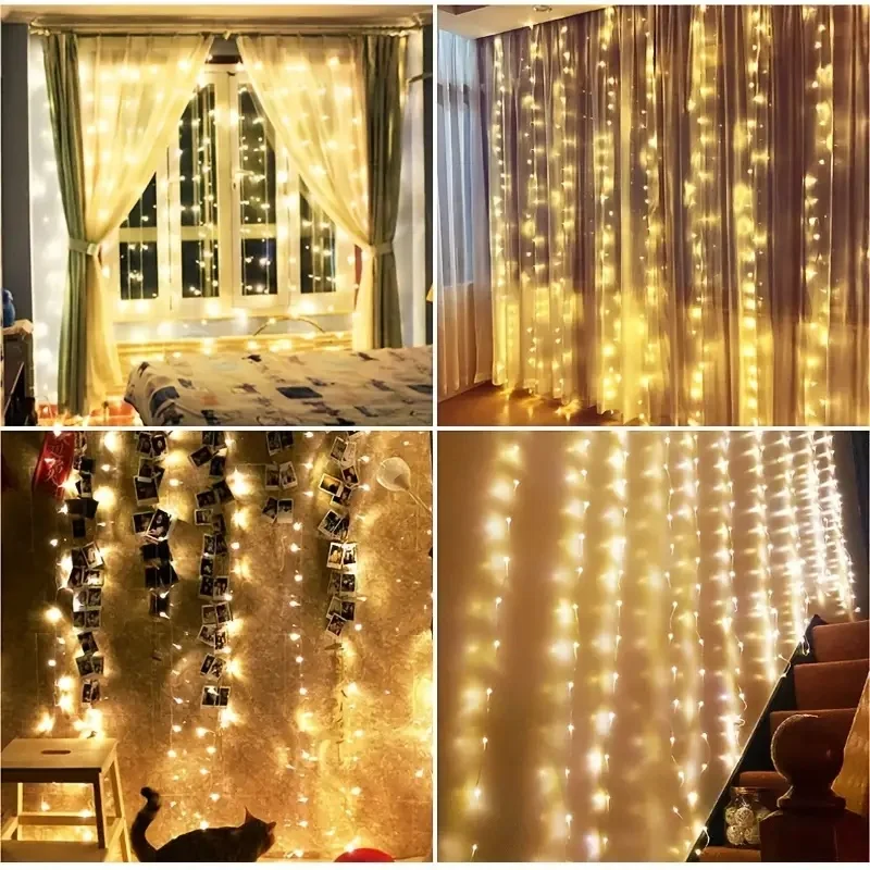 إضاءة زينة عيد الميلاد بطول 3- - مراجعة Fairy Light Curtain وسعره
