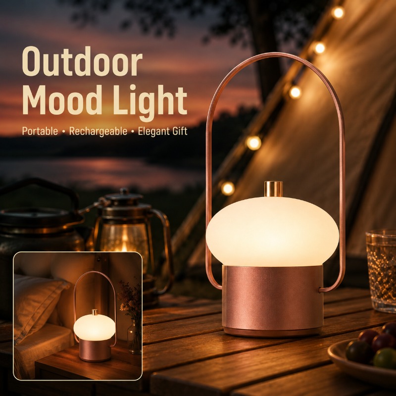 مصباح طاولة محمول قابل لإعادة  - مراجعة Mushroom Table Lamp وسعره