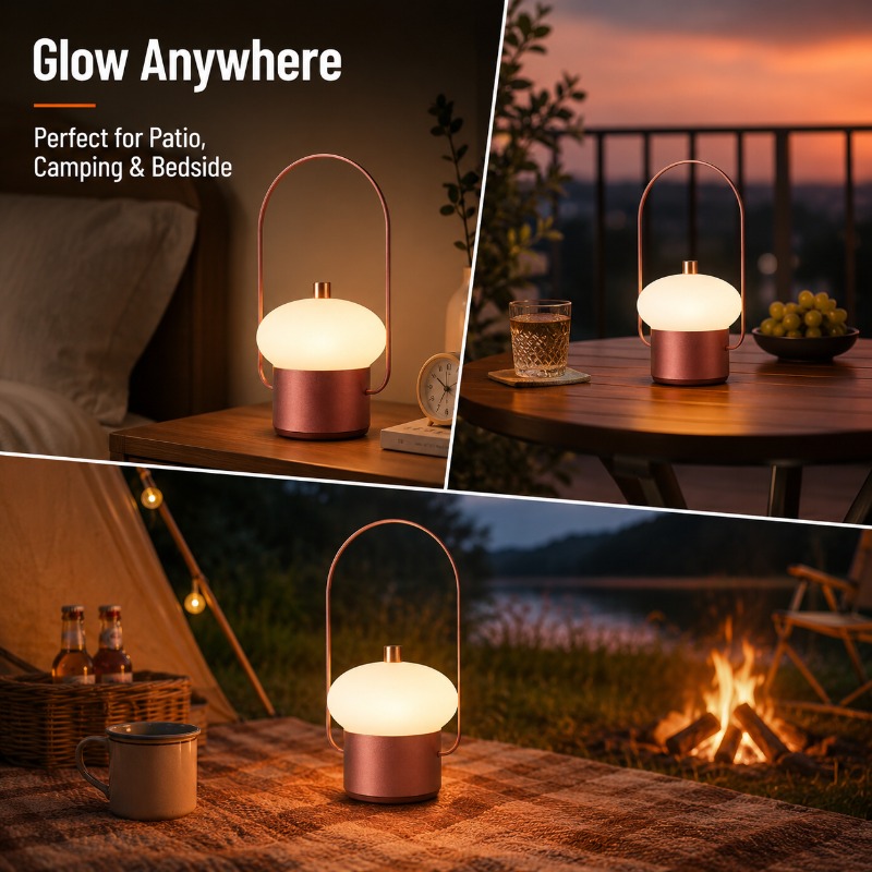 مصباح طاولة محمول قابل لإعادة  - مراجعة Mushroom Table Lamp وسعره