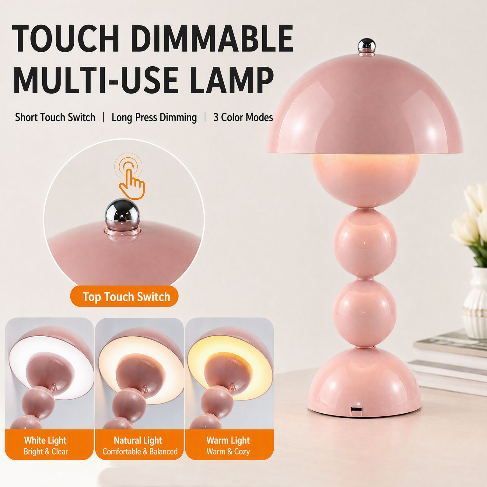 مصباح طاولة على شكل فطر عتيق ي - مراجعة Mushroom Table Lamp وسعره