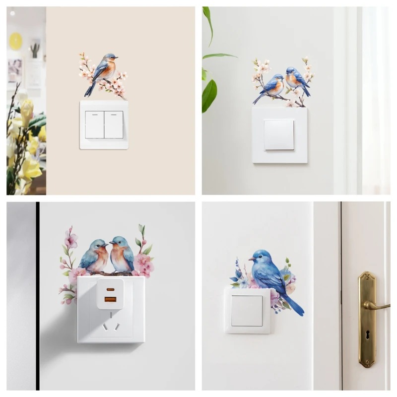 ملصق مفتاح إضاءة على شكل طائر  - مراجعة Lighting Decoration On Wall وسعره