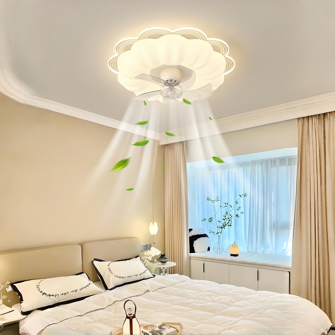 مروحة سقف على شكل زهرة بتصميم  - مراجعة Decor Lighting Ceiling Fans وسعره