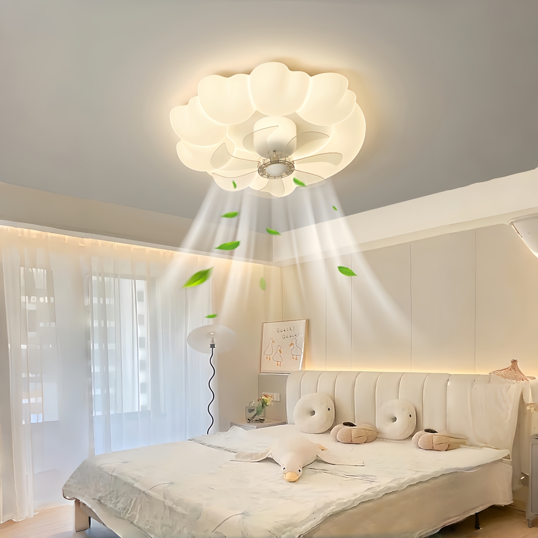مروحة سقف على شكل زهرة بتصميم  - مراجعة Decor Lighting Ceiling Fans وسعره