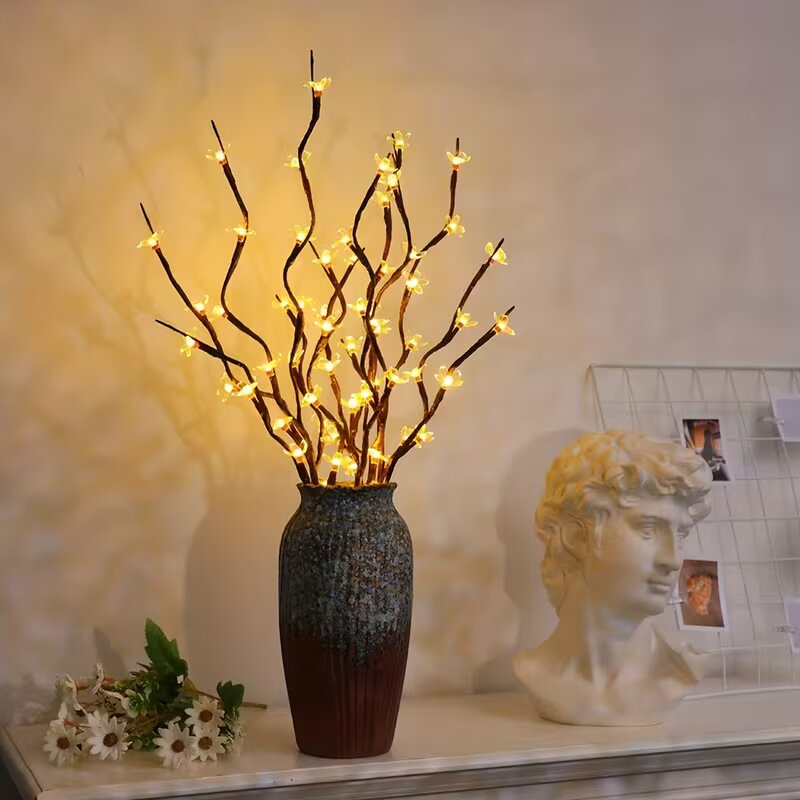 1/2 قطعة إضاءة على شكل فروع شج - مراجعة Decor Lighting Table Lamps وسعره