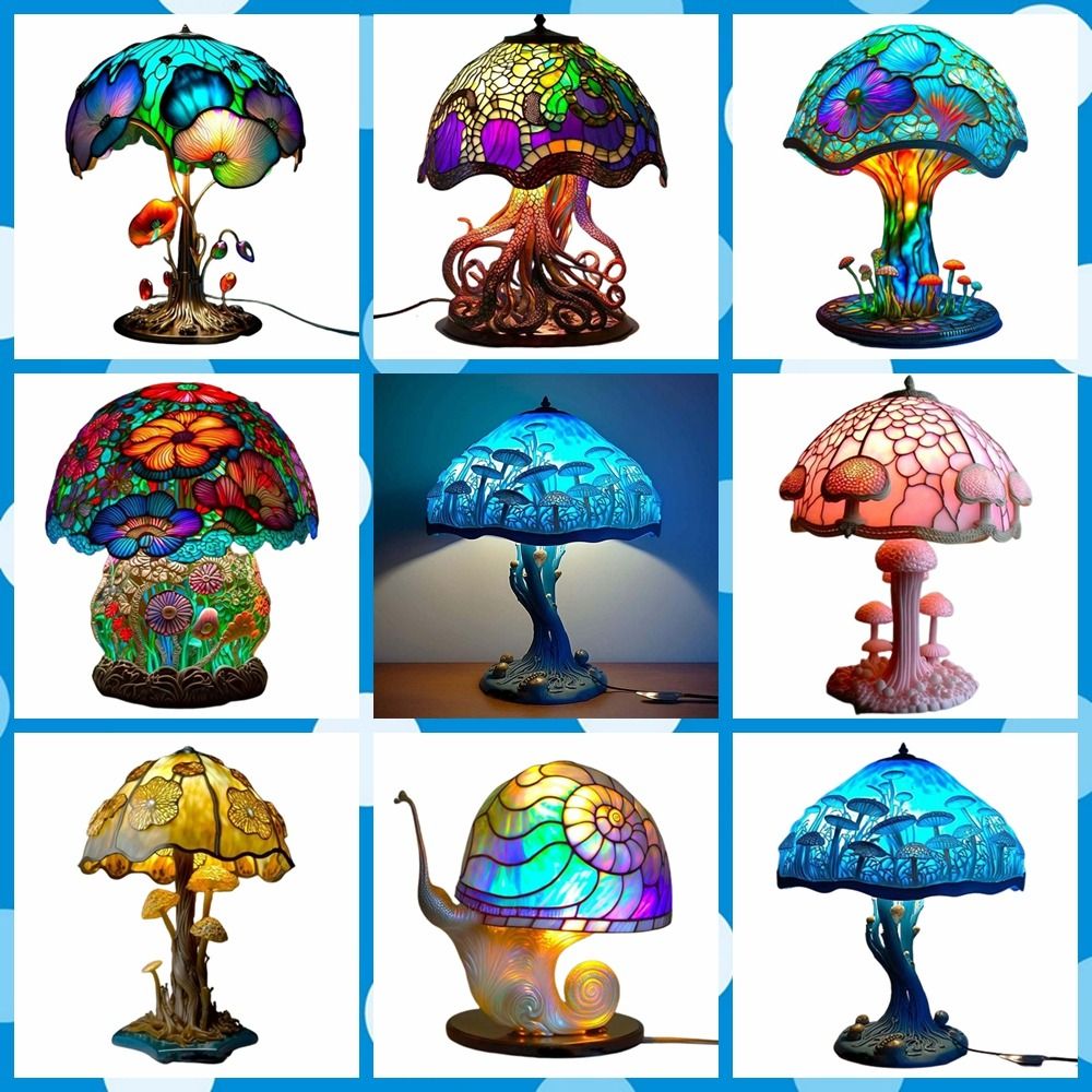 مصباح طاولة بتصميم جمالي عالي  - مراجعة Mushroom Table Lamp وسعره