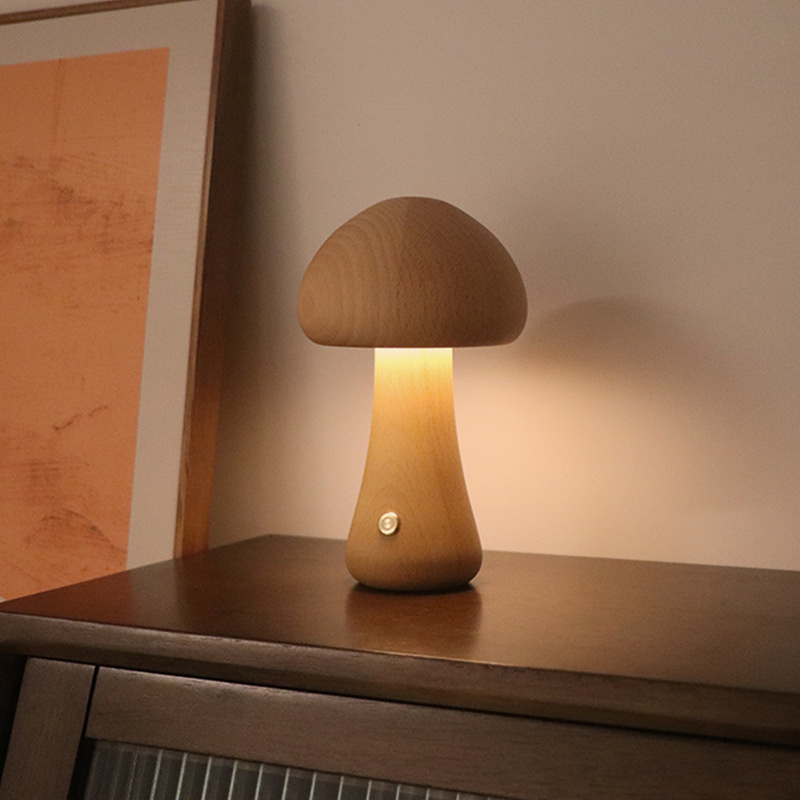 مصباح ليلي على شكل فطر يعمل بت - مراجعة Mushroom Table Lamp وسعره