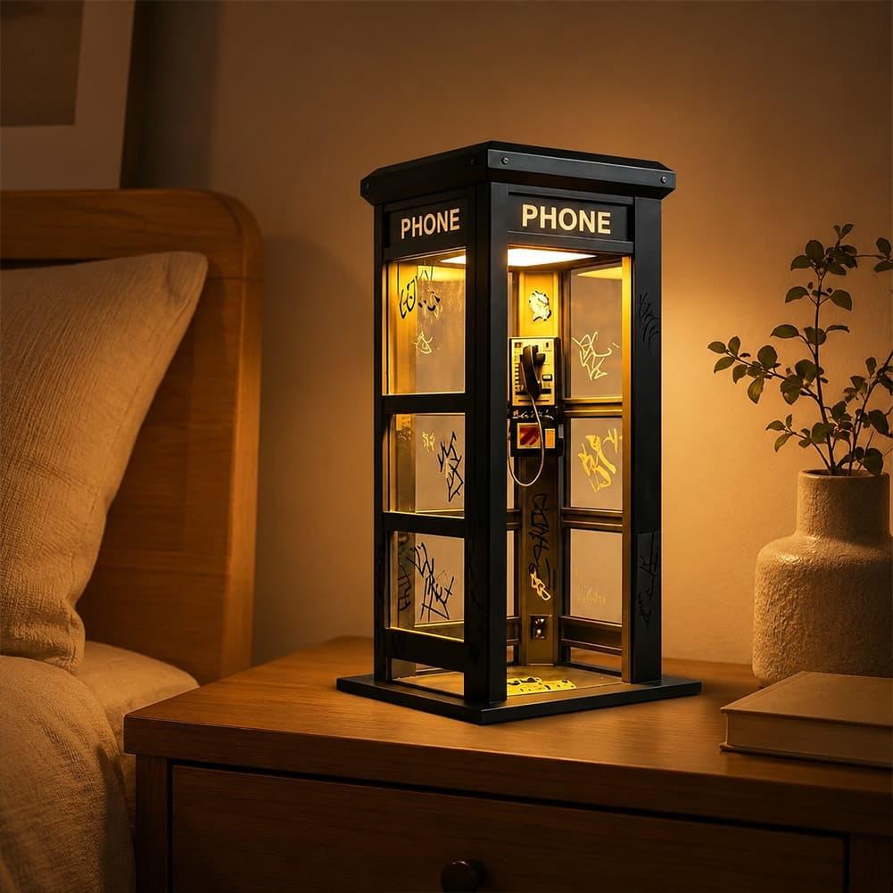 مصباح طاولة على شكل كشك هاتف ل - مراجعة Lighting Table Decor وسعره