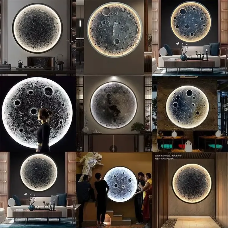 مصباح قمر ثلاثي الأبعاد بإضاءة - مراجعة Bedroom Lighting Decor Ideas وسعره