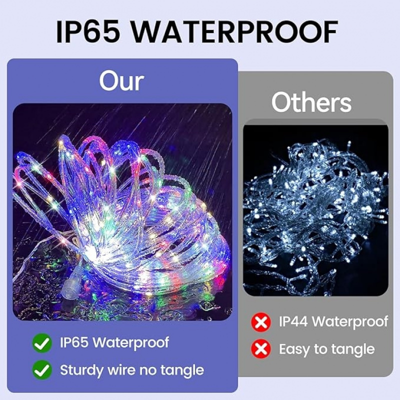 أضواء LED شمسية مقاومة للماء ع - مراجعة Outdoor Lighting Wedding Decor وسعره