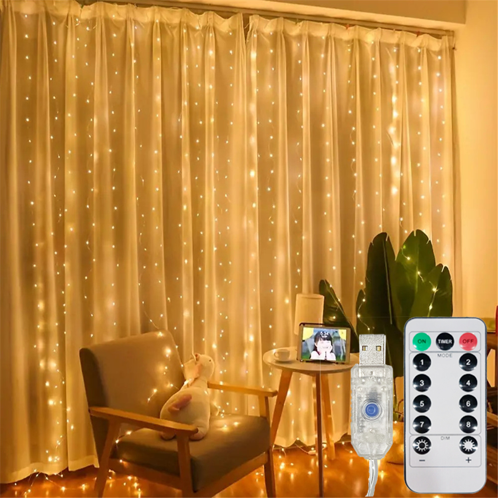 ستارة إضاءة LED، أضواء زينة لل - مراجعة Fairy Light Curtain وسعره