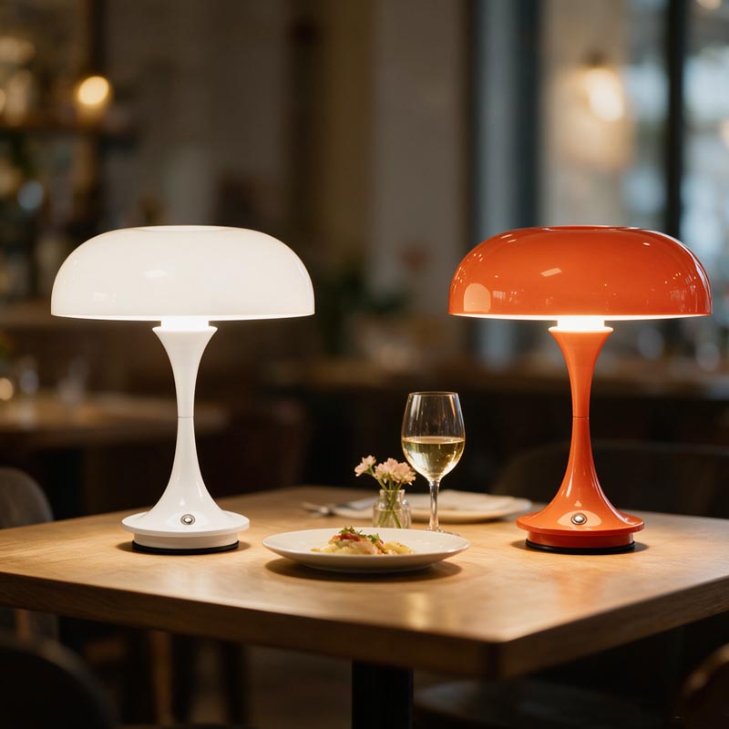 مصباح طاولة على شكل فطر بتصميم - مراجعة Mushroom Table Lamp وسعره