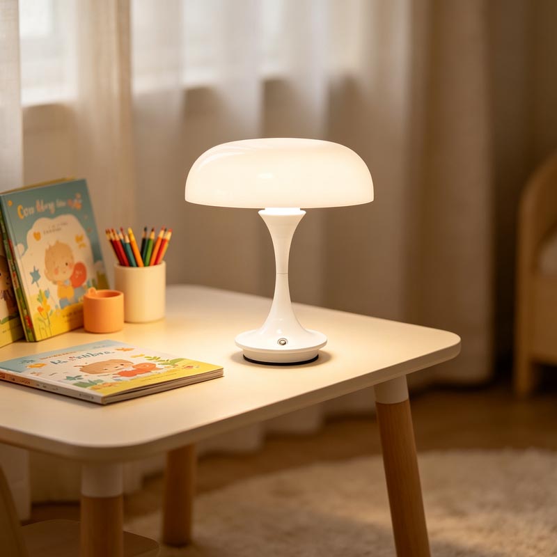 مصباح طاولة على شكل فطر بتصميم - مراجعة Mushroom Table Lamp وسعره