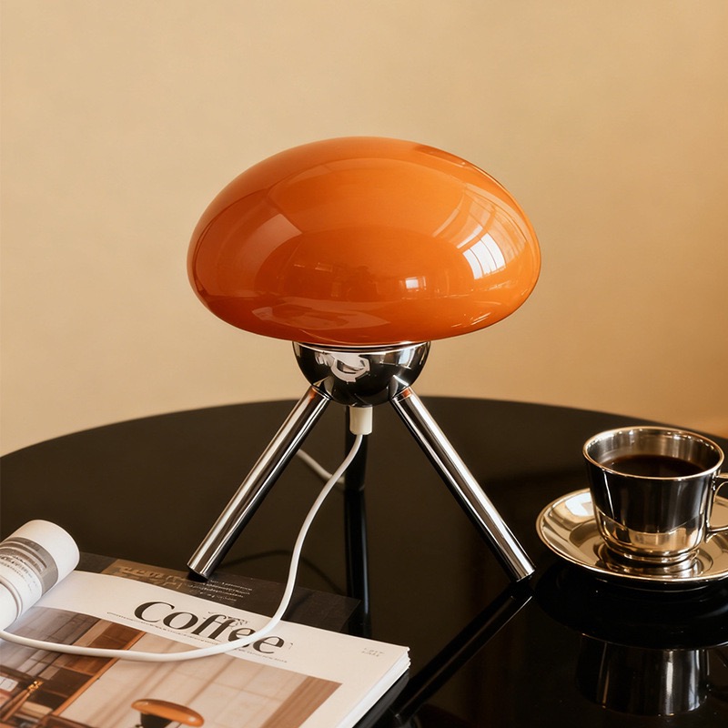 مصباح طاولة زجاجي على شكل فطر  - مراجعة Mushroom Table Lamp وسعره