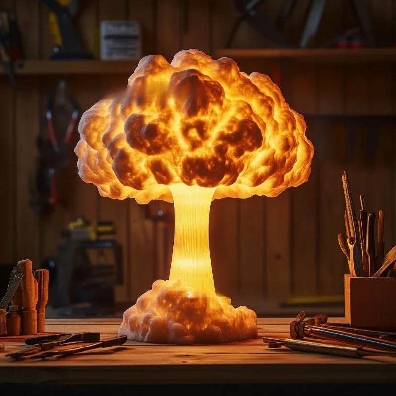 مصباح مكتب على شكل سحابة فطرية - مراجعة Mushroom Table Lamp وسعره