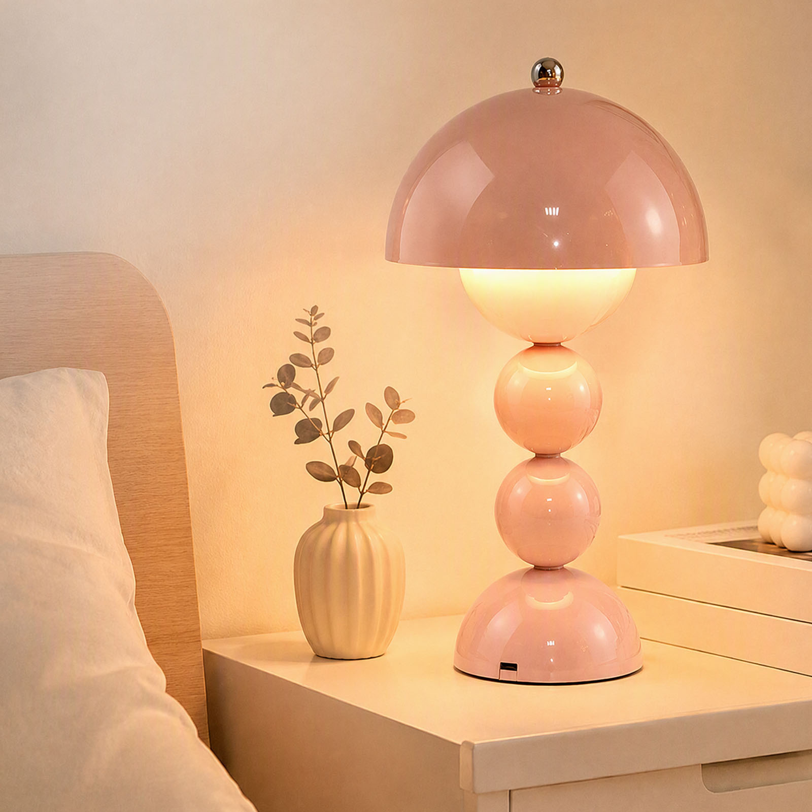 مصباح طاولة على شكل فطر بتصميم - مراجعة Mushroom Table Lamp وسعره